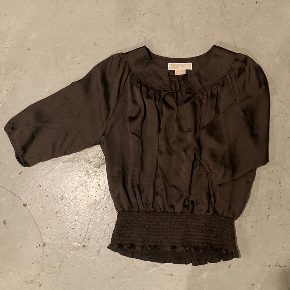 Michael Kors vintage boho brown top